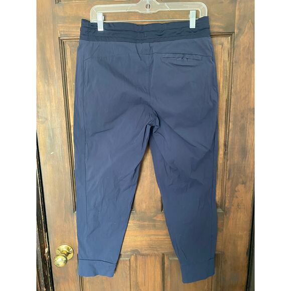 VINA Active Nylon Drawstring Athletic Navy Blue Joggers Size M - Picture 6 of 7